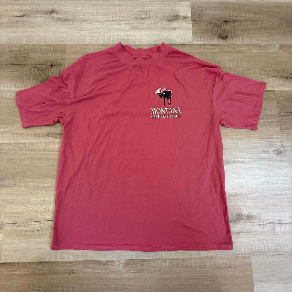 Roco Montana Last Best Place Moose Graphic T-Shirt Size M